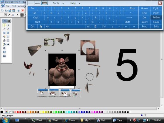 Creation of masked violater: Step 5